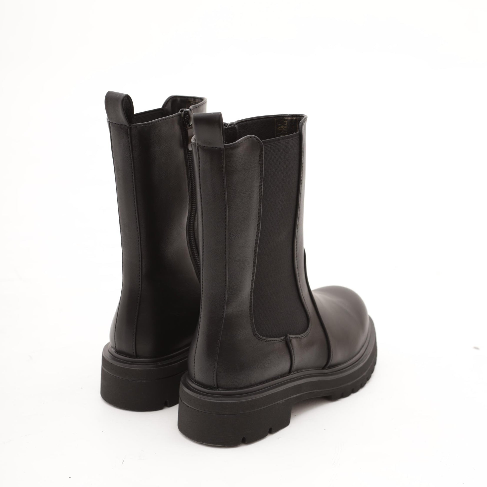 STIVALETTO ELASTICI ALTO NERO 