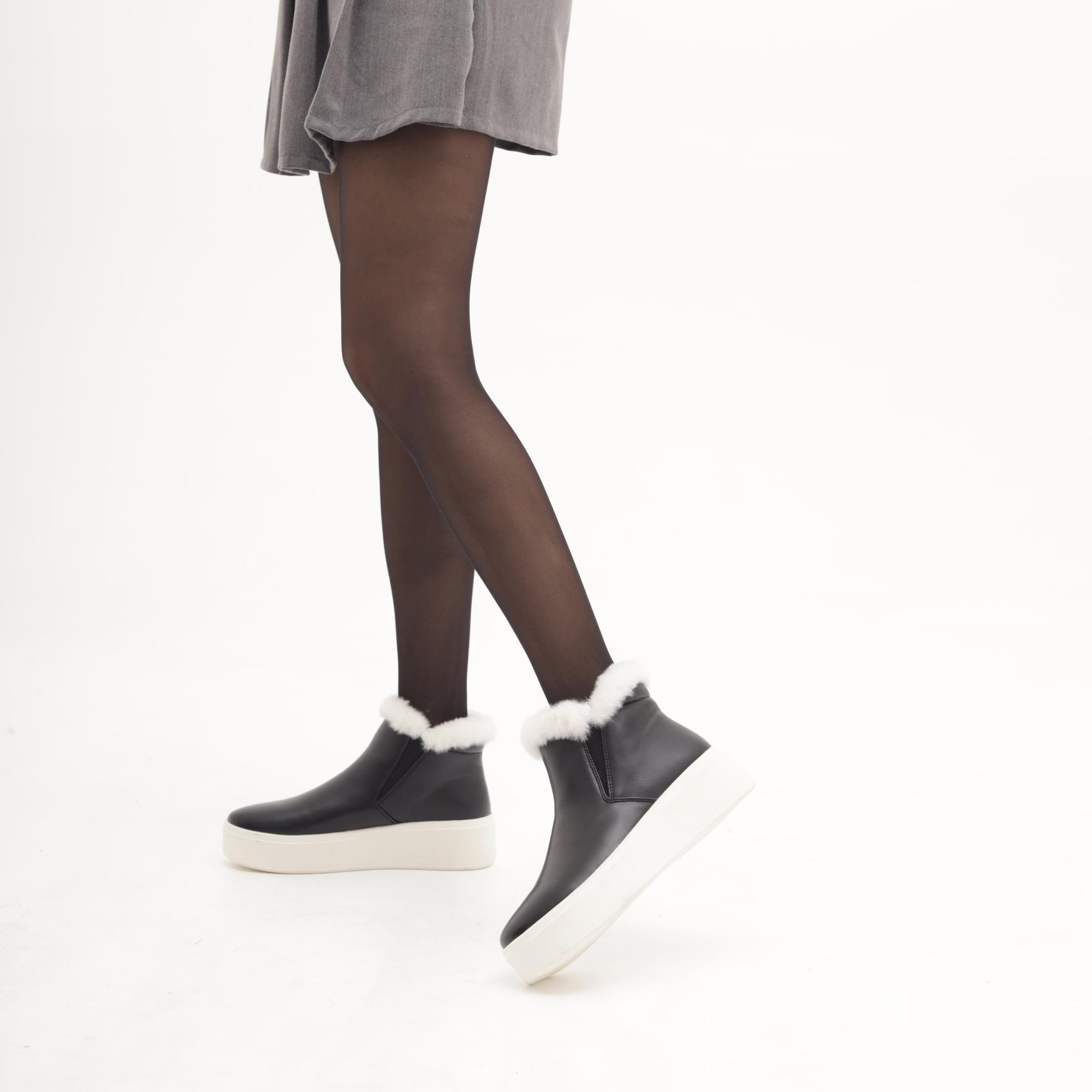 STIVALETTO SNEAKERS PLATFORM NERO 