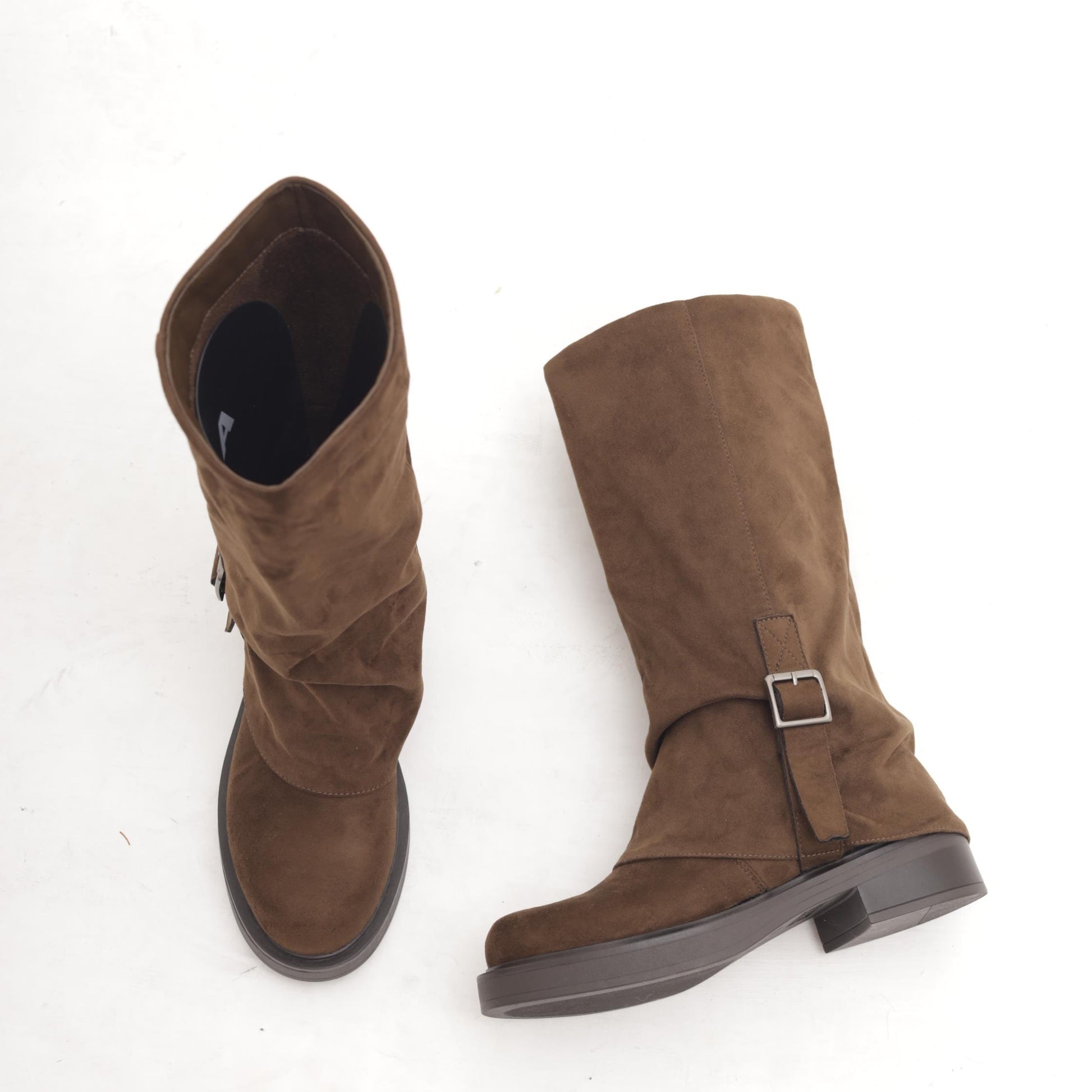 STIVALE RISVOLTATO CINTURINO VERTICALE TESTA DI MORO MP2744-6MFTM CHOCOLA