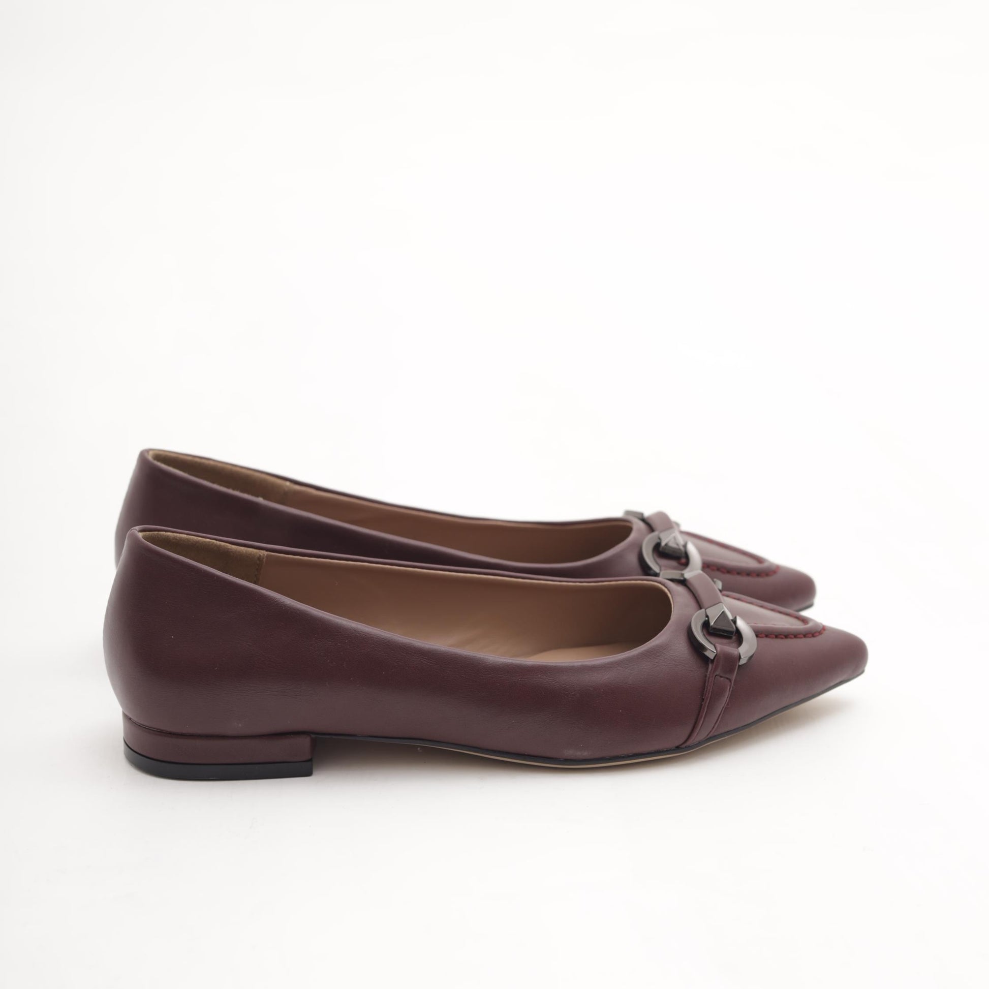 DECOLLETE FLAT MORSETTO BORDEAUX MP2714-2PUBR CHOCOLA
