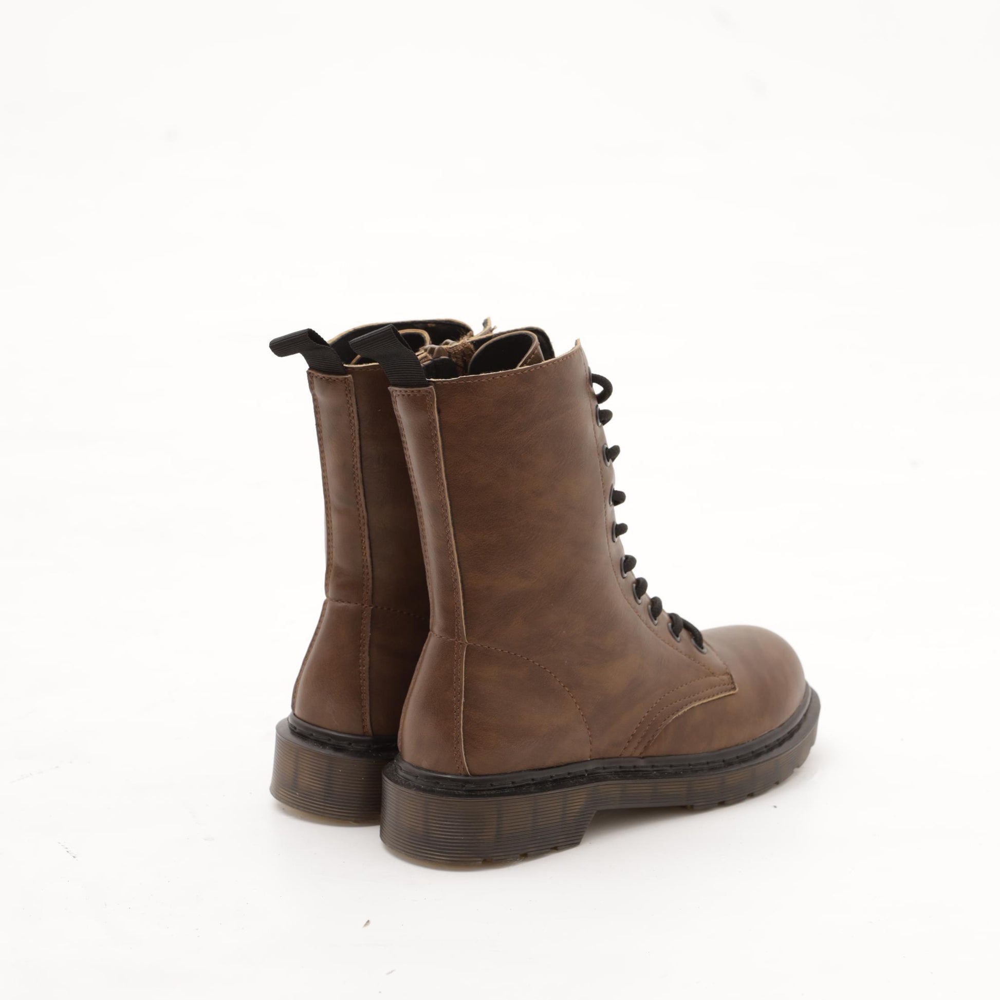 ANFIBIO ALTO CON ZIP MARRONE 