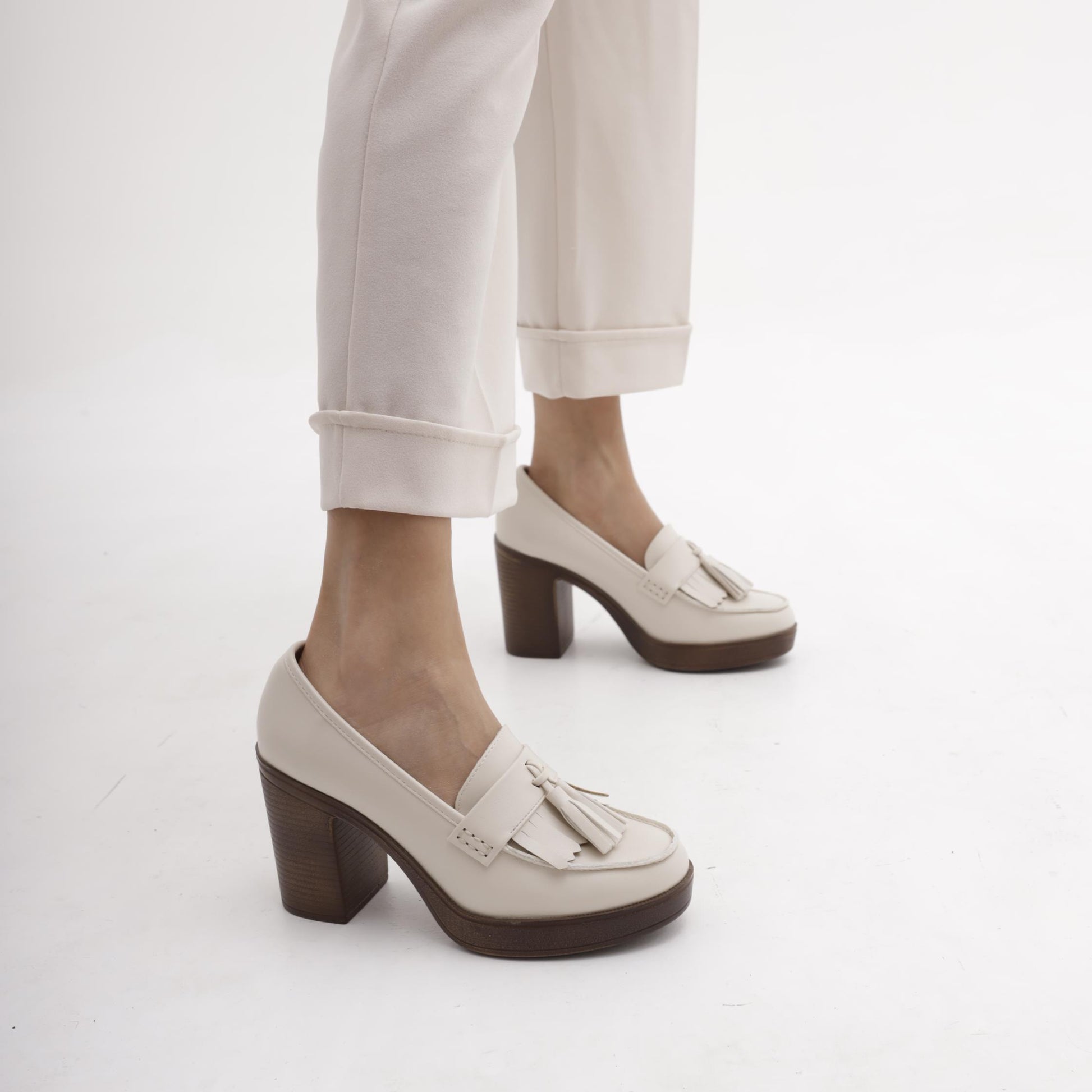 MOCASSINO TACCO NAPPINE PANNA MP354-2PUPANNA CHOCOLA