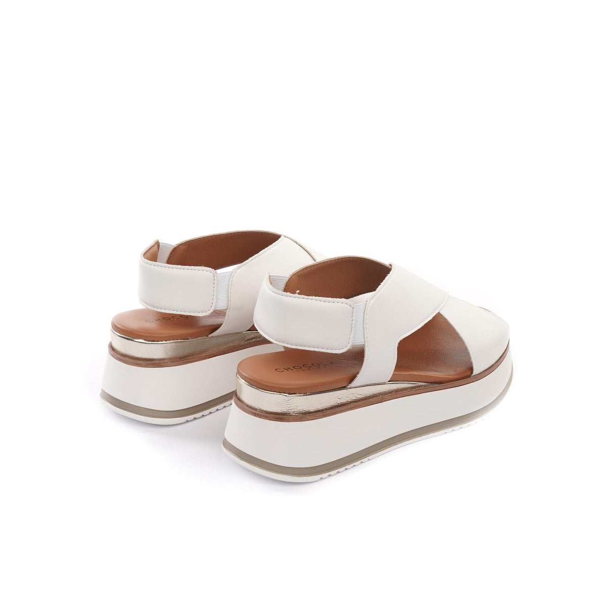 SANDALO ZEPPA INCROCIO BIANCO<BR/> 