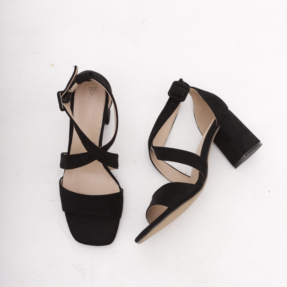 SANDALO FASCIA INCROCIO NERO 