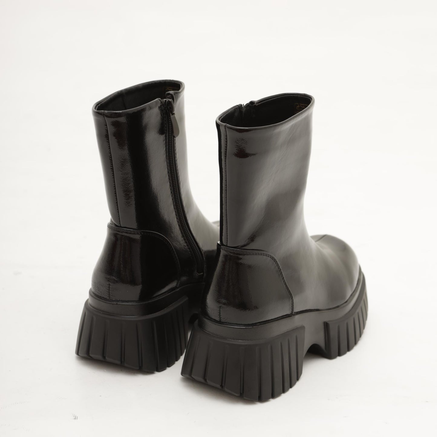 STIVALETTO LISCIO PLATFORM NERO 