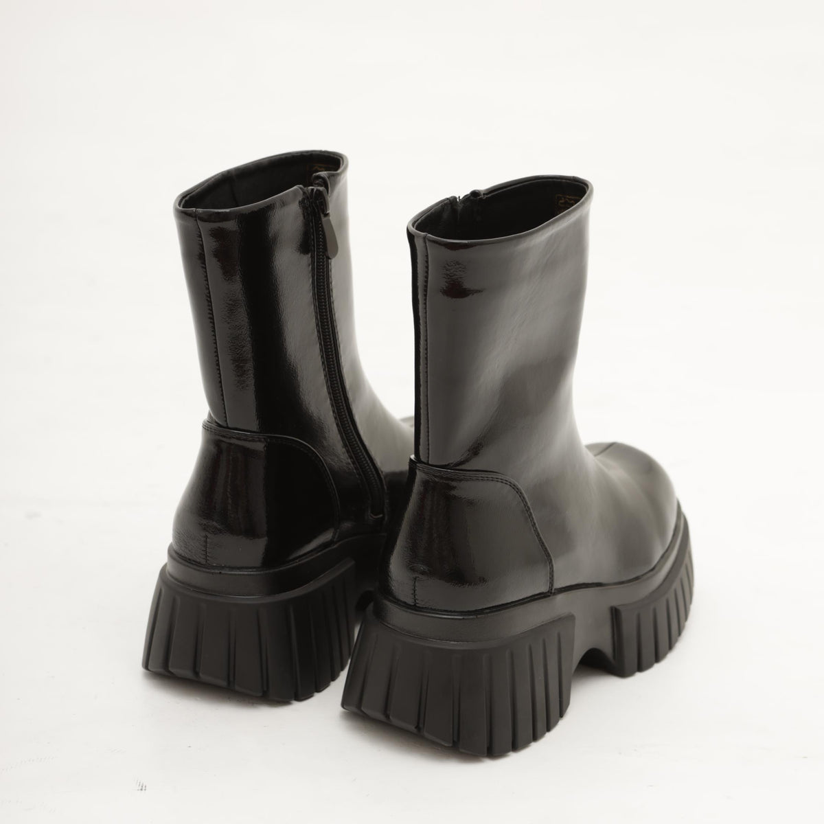 STIVALETTO LISCIO PLATFORM NERO 