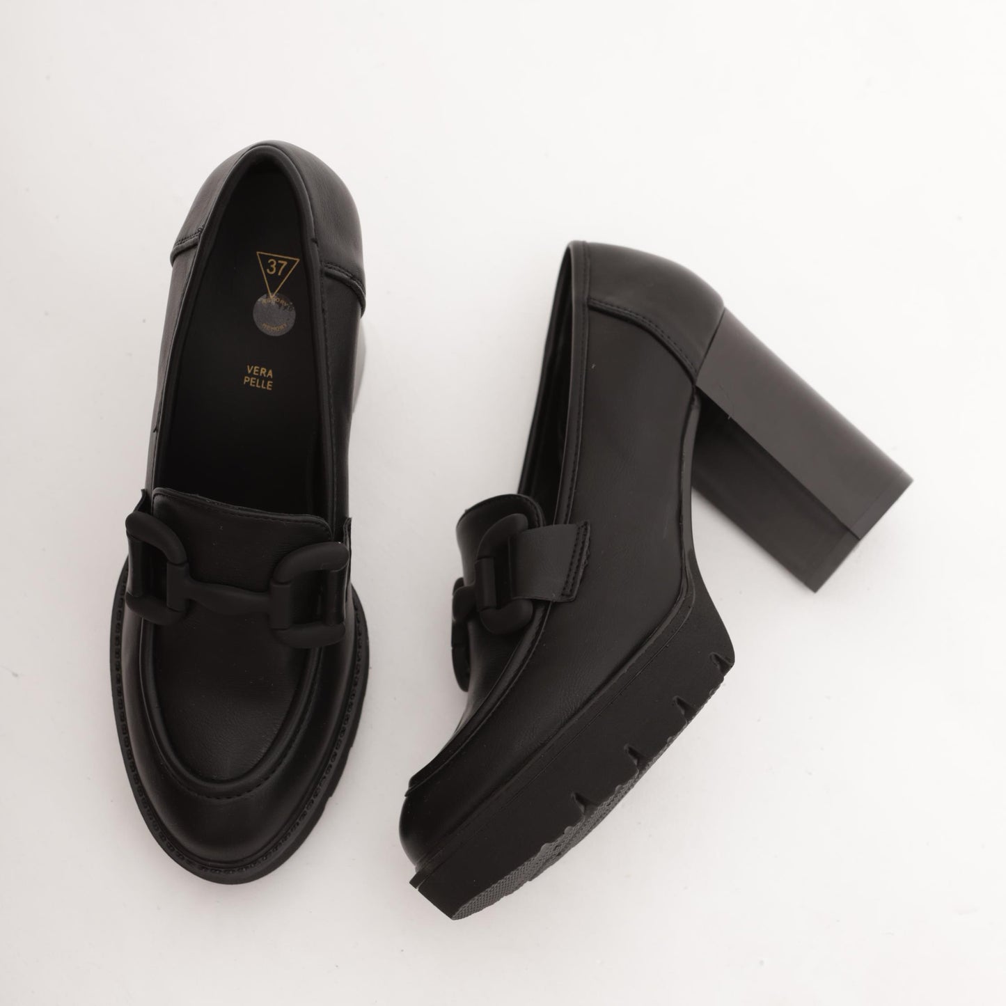 MOCASSINO PLATEAU MORSETTO NERO MP70013PUNE CHOCOLA