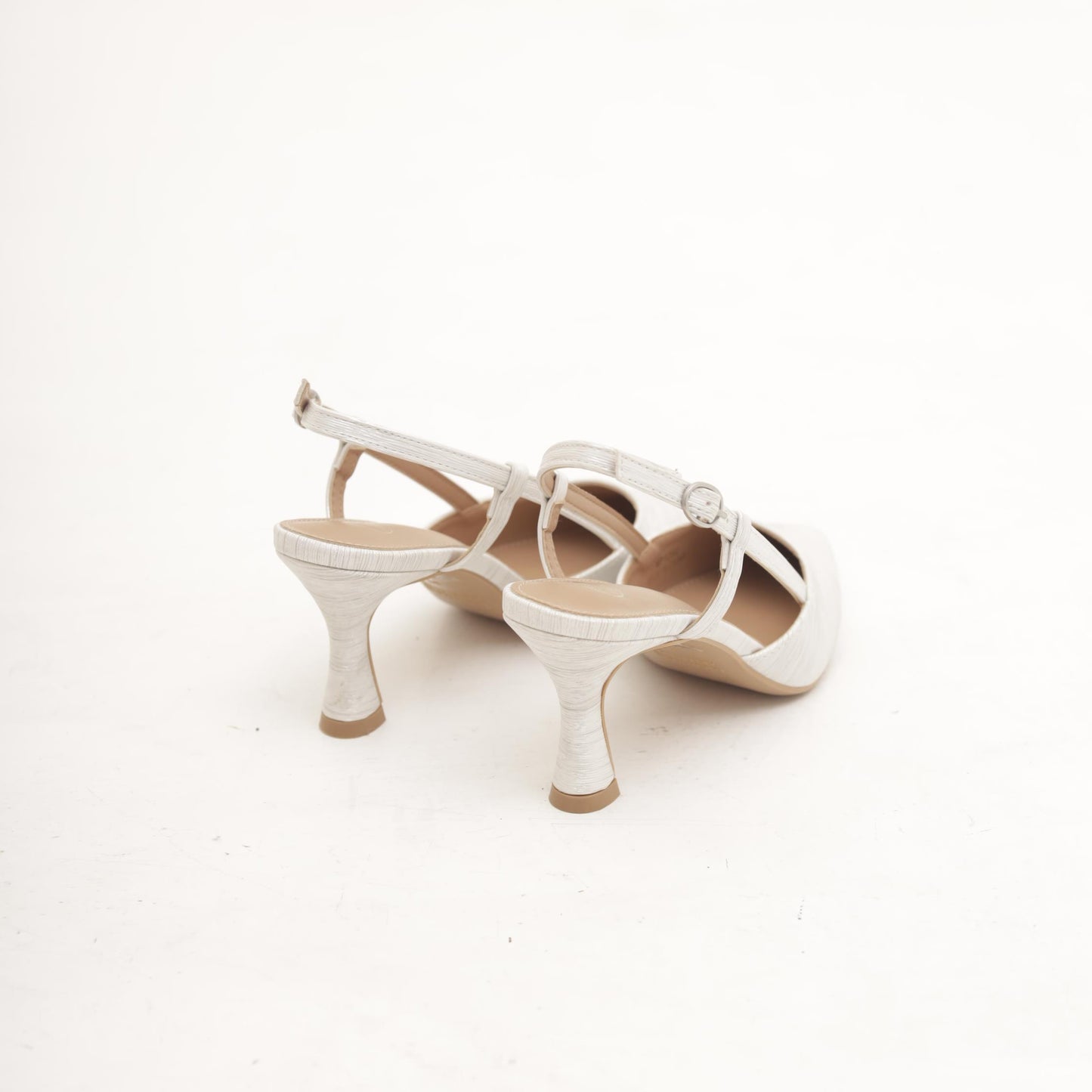 SLINGBACK CHIFFON ARGENTO 