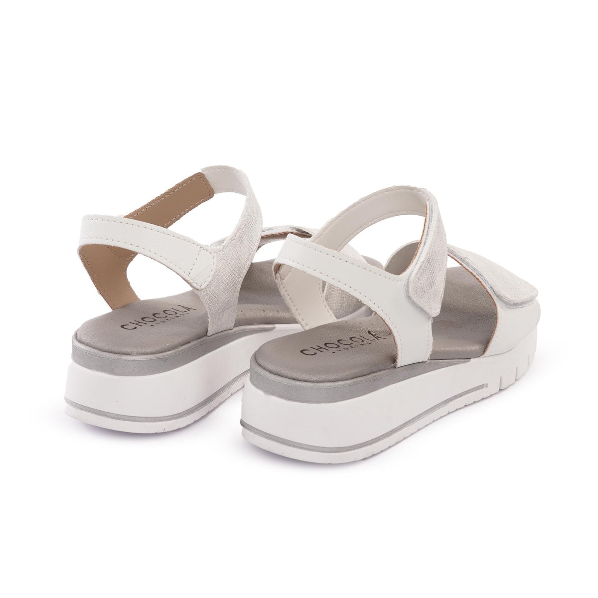SANDALO  ZEPPA FASCIA SIRENA BIANCO<BR/> 