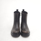STIVALETTO BIKER BASSO LISCIO MARRONE 