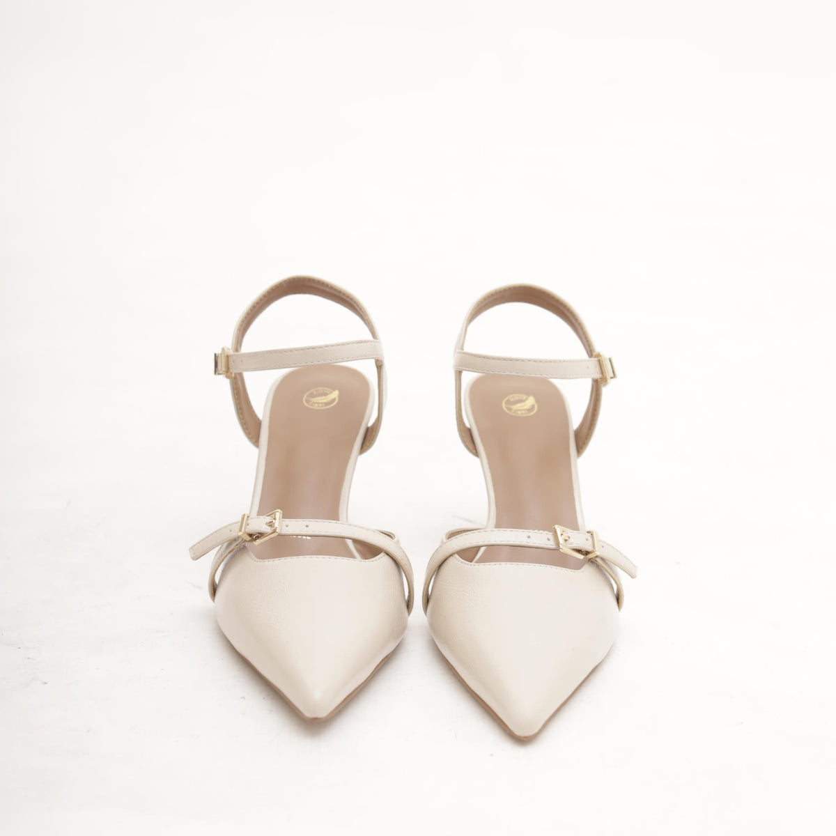 SANDALO ZEPPA CINTURINO BEIGE 