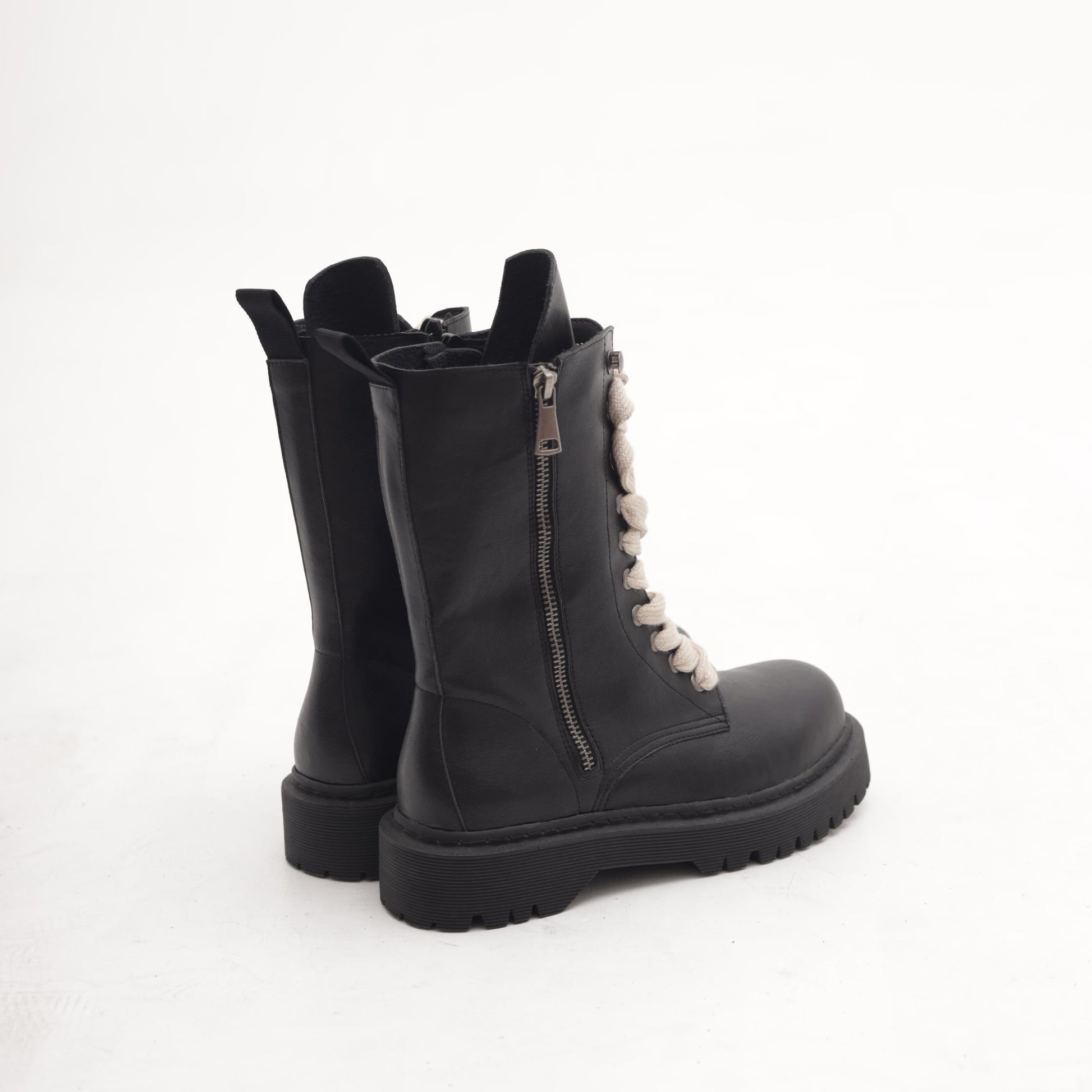 ANFIBIO ALTO CON ZIP NERO 