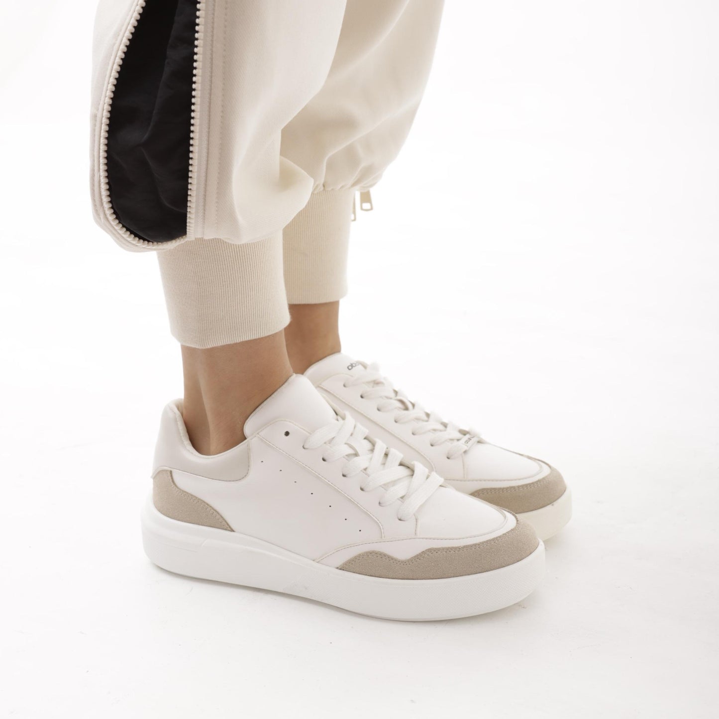 SNEAKERS WAVE BIANCO/GRIGIO<BR/> 
