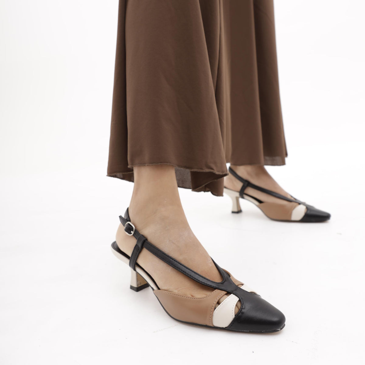 SLINGBACK MULTICOLORE NERO 