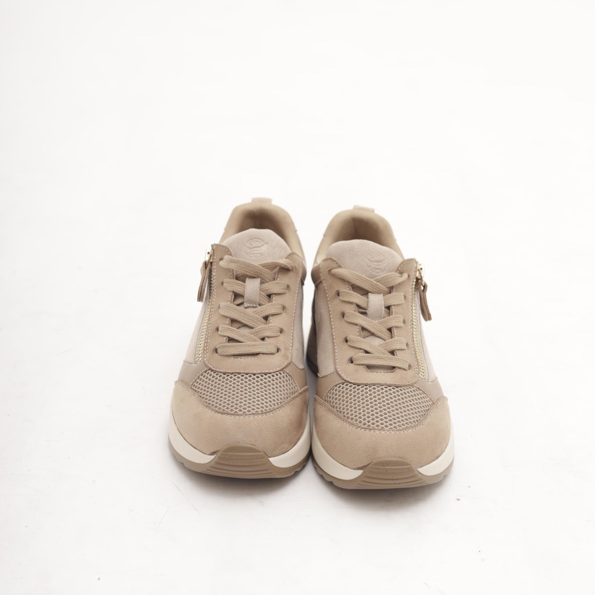 SNEAKERS ZIP TAUPE 