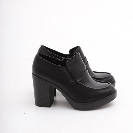 TRONCHETTO MOCASSINO TACCO NERO MP354-13PNE CHOCOLA