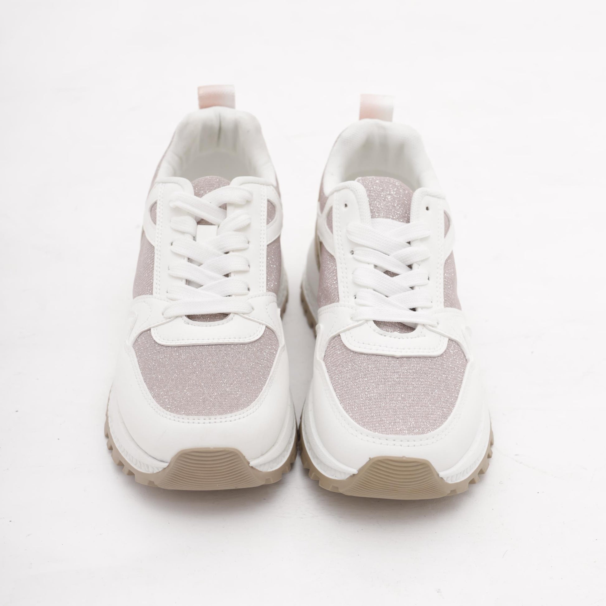 SNEAKERS RUNNING SHINY NUDE<BR/> 