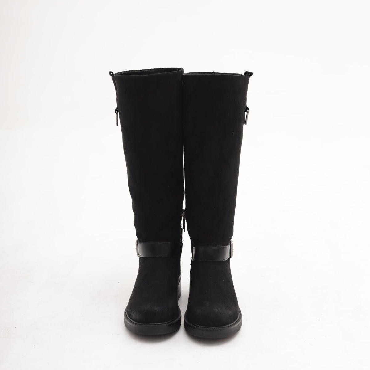STIVALE BIKER CINTURINO NERO 