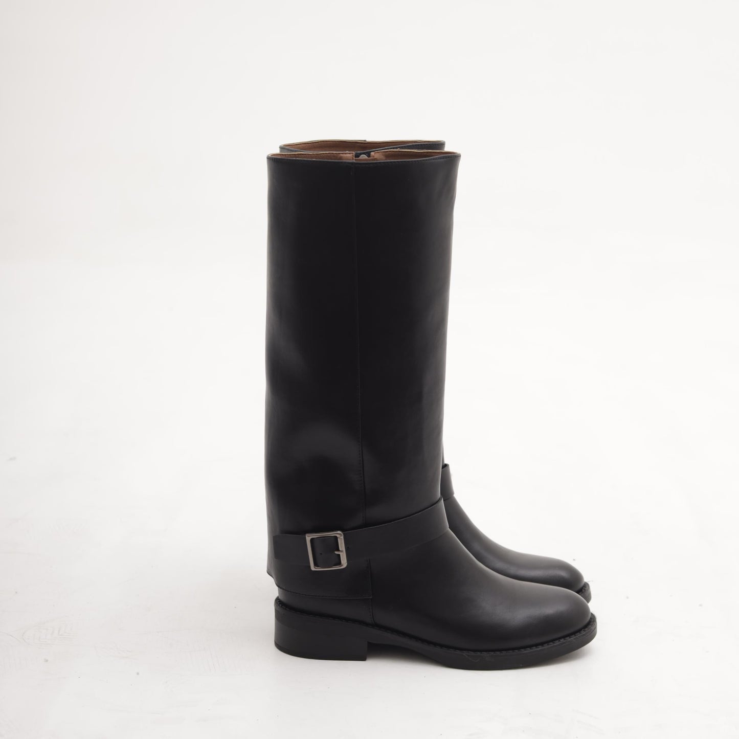 STIVALE CAVALLERIZZO RISVOLTATO NERO MP2753-2PUNE CHOCOLA