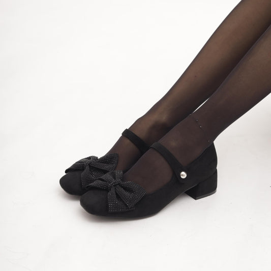 MARY JANE FLAT FIOCCO NERO 