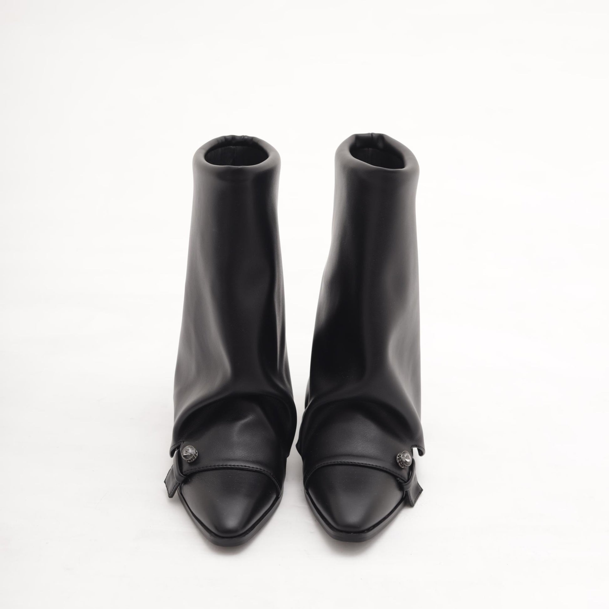 STIVALE TACCO RISVOLTATO NERO MP2738-2PUNE CHOCOLA