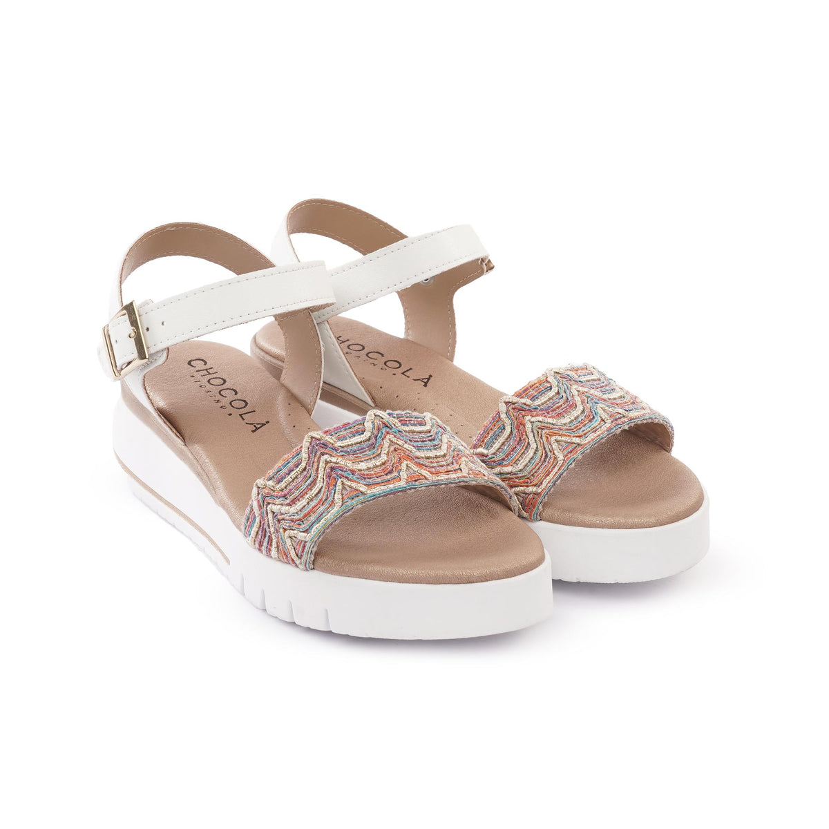 SANDALO  ZEPPA FASCIA MOREIRA BIANCO<BR/><BR/><BR/> 