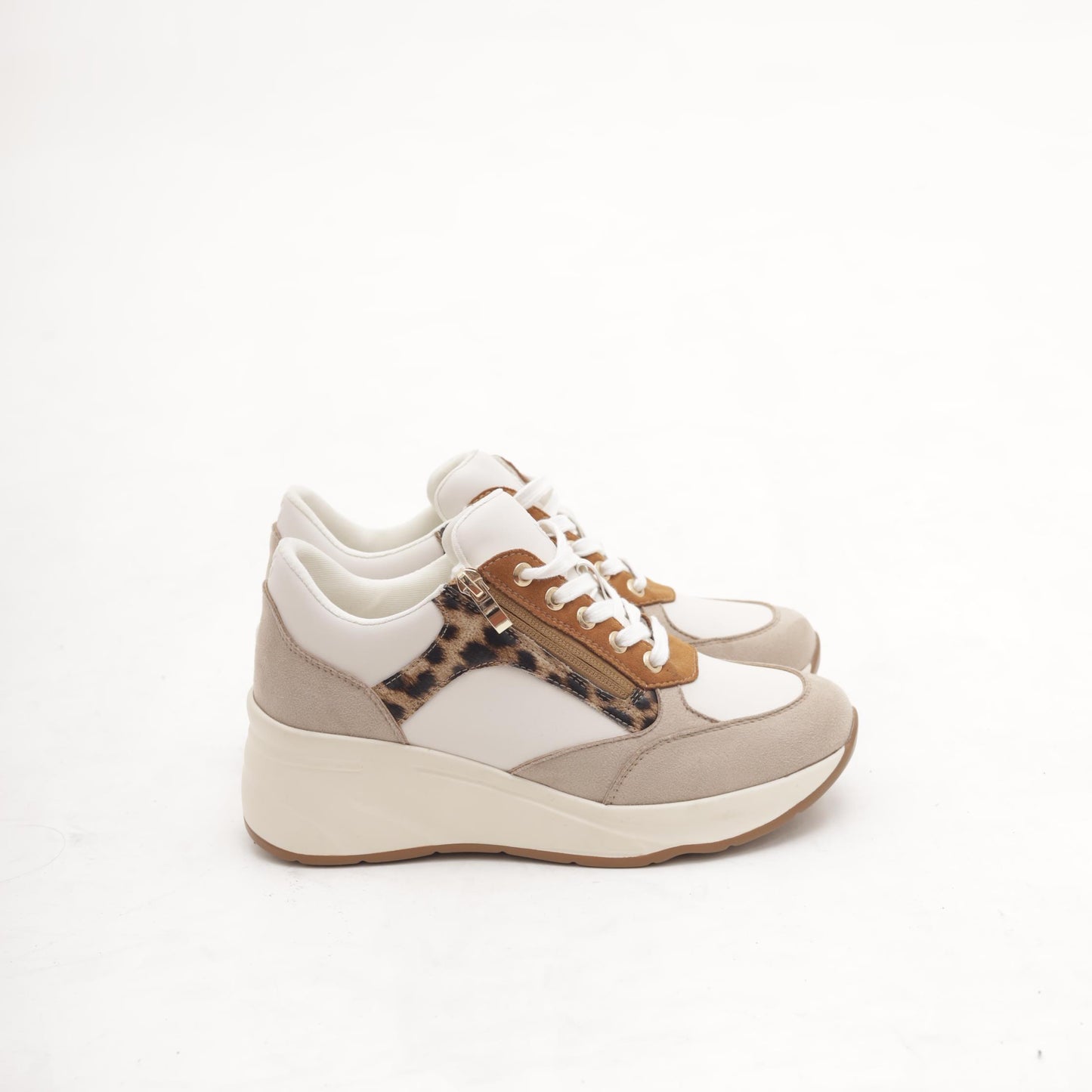 SNEAKERS ALTA ZIP TAUPE 