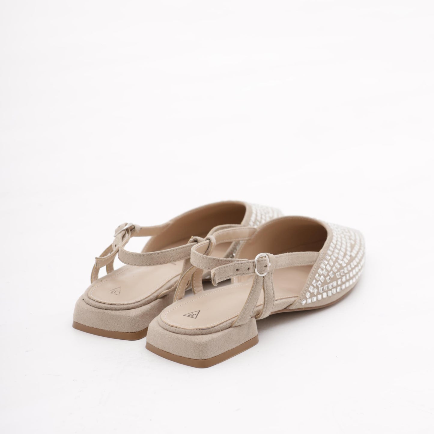 SLINGBACK FLAT GLITTER TORTORA 