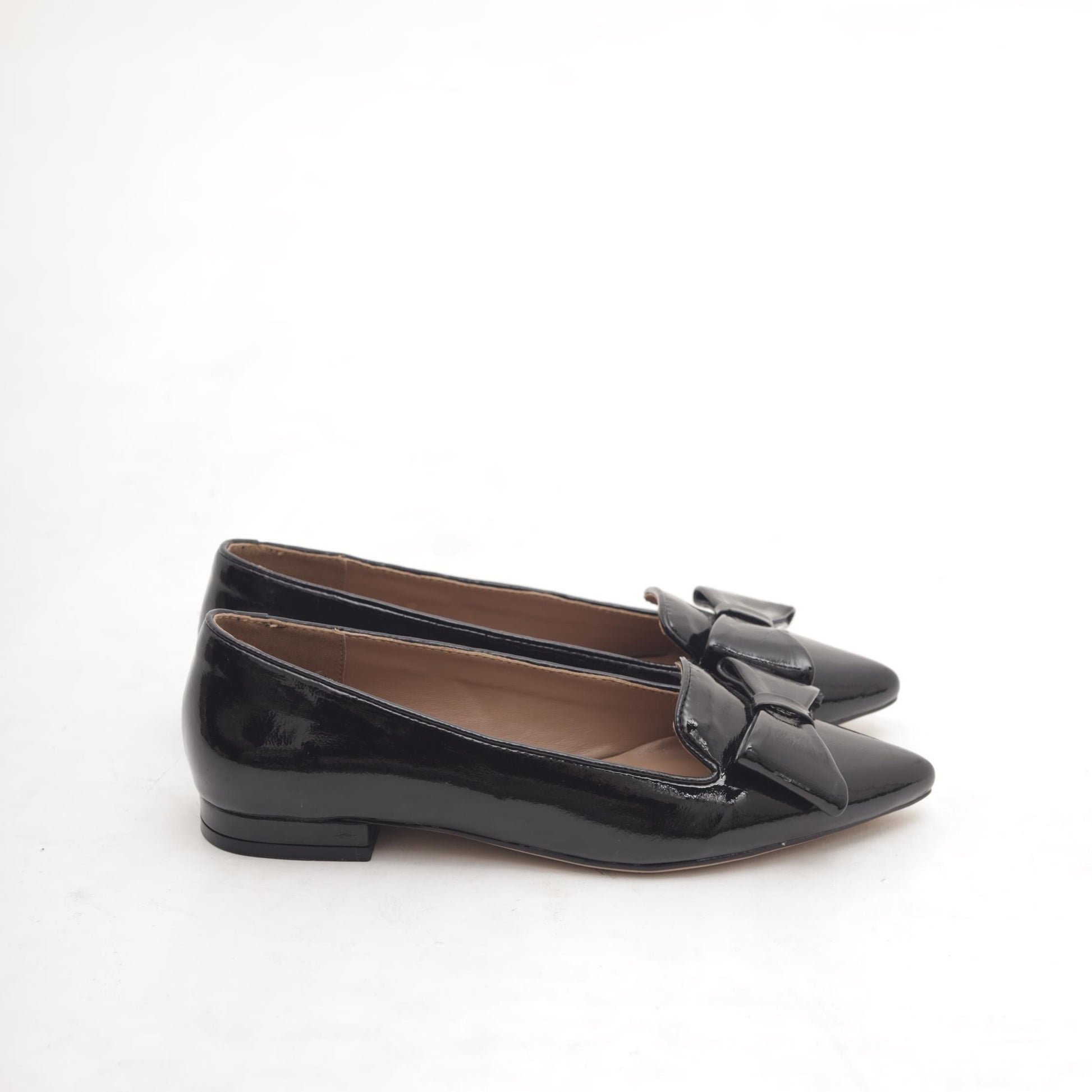 DECOLLETE FLAT FIOCCO NERO 