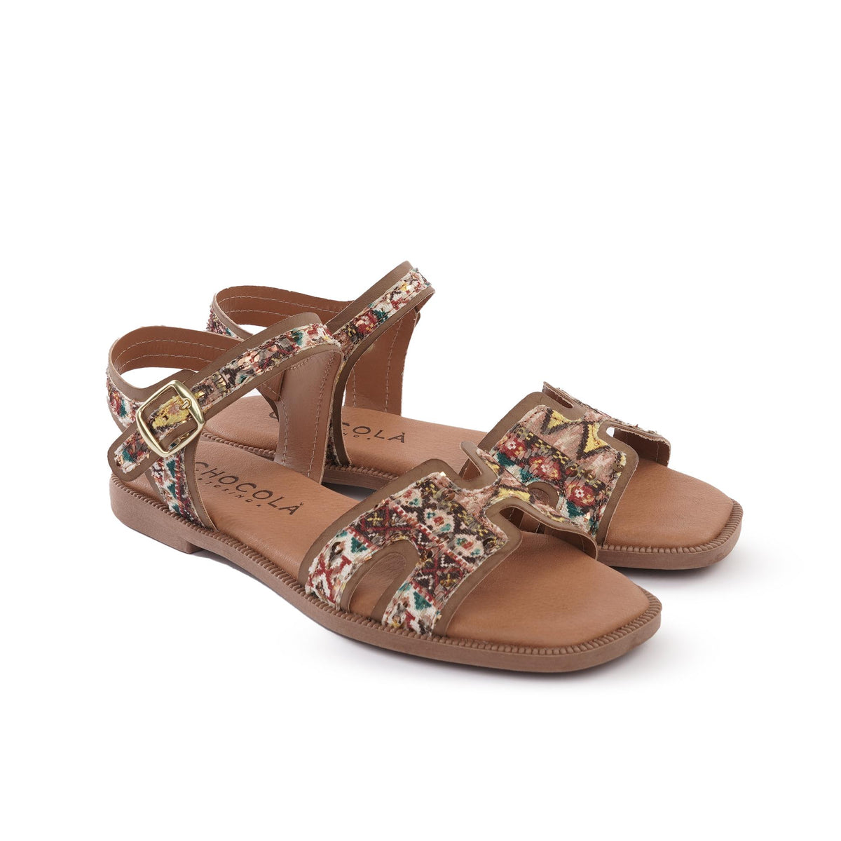 SANDALO H FLAT INES BEIGE<BR/><BR/><BR/> 