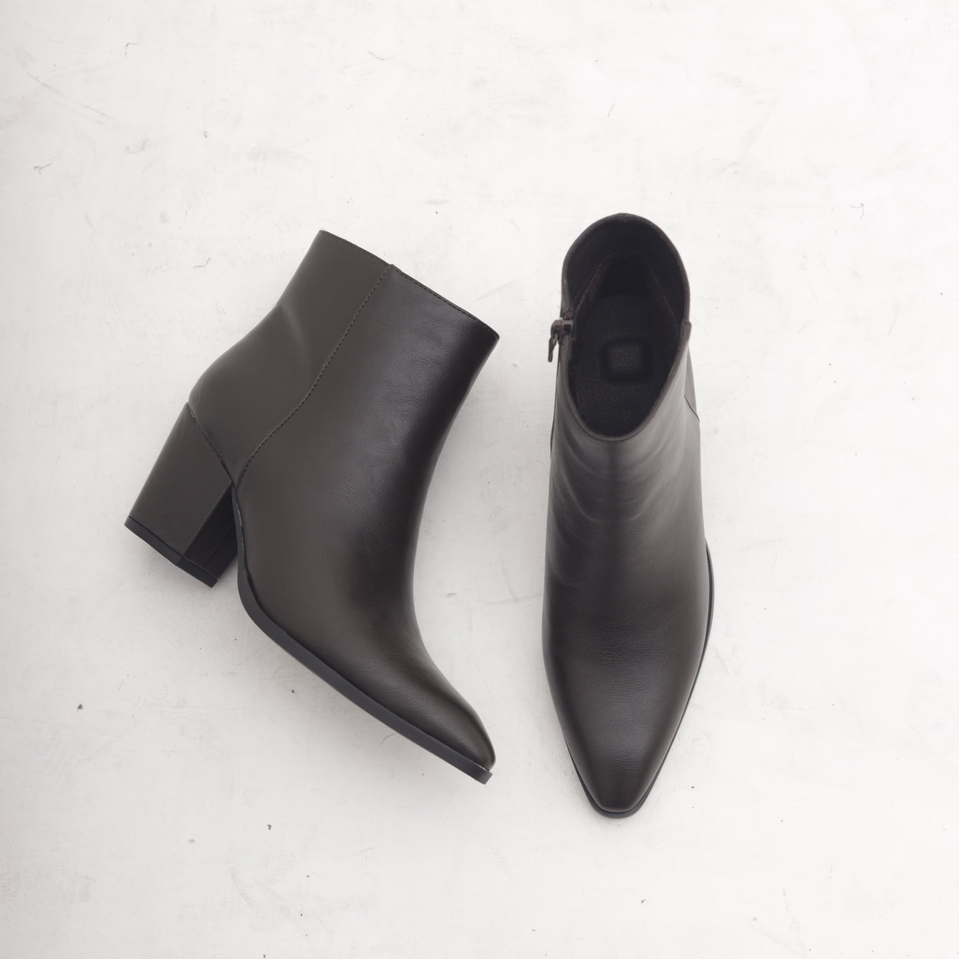 STIVALETTO TACCO LISCIO TESTA DI MORO MP2738-1PUTM CHOCOLA