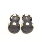 SANDALO FLAT MONETE NERO 