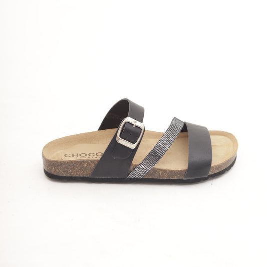 SANDALO BIO INCROCIO NERO 