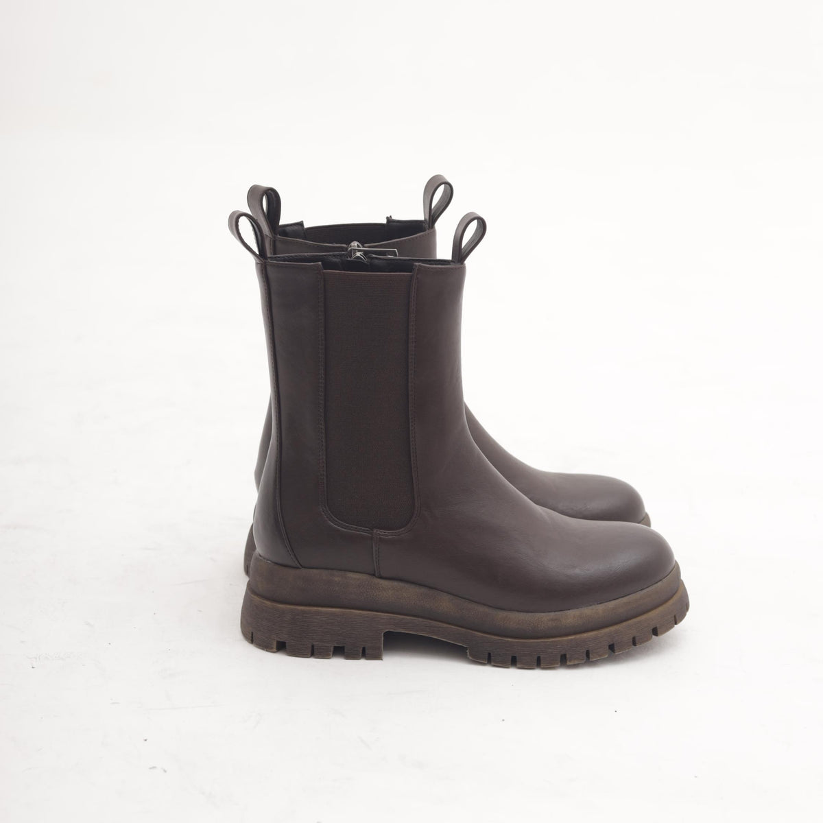 STIVALETTO ELASTICO E ZIP TESTA DI MORO 