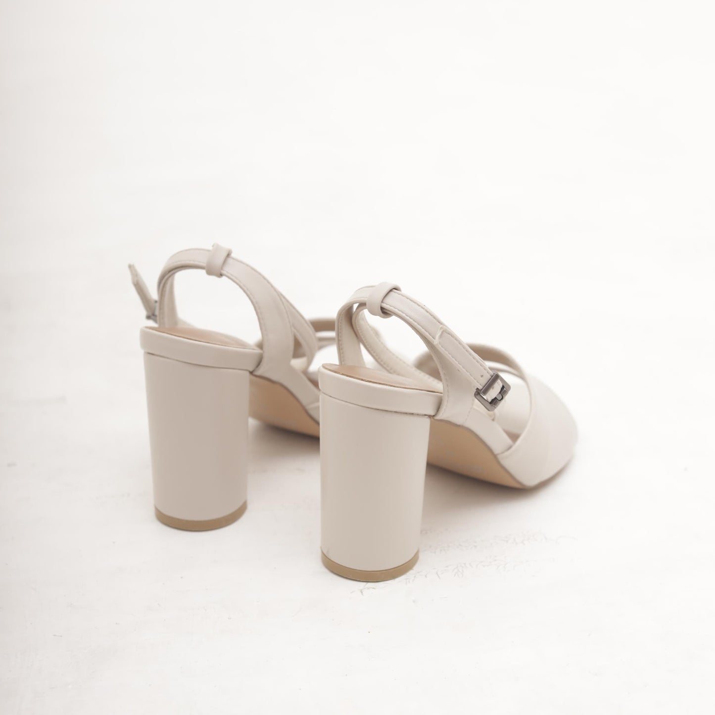 SANDALO FASCIA E CINTURINO BEIGE 