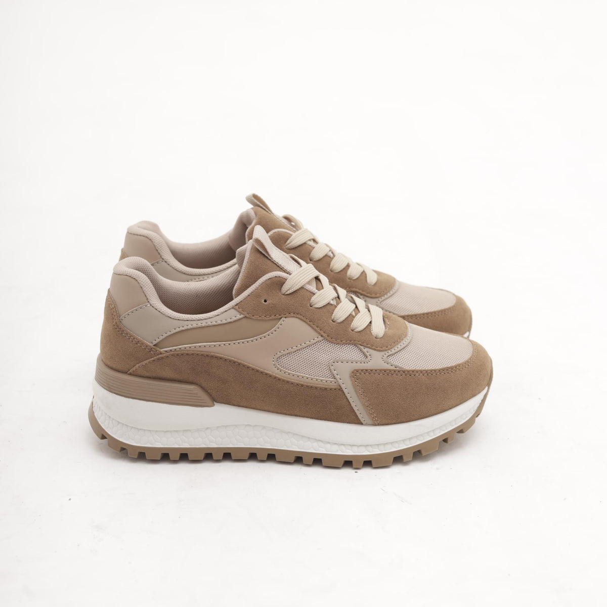 SNEAKERS RUNNING CUOIO 