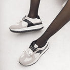 SNEAKERS RUNNING COLOUR BLOCK BIANCO 