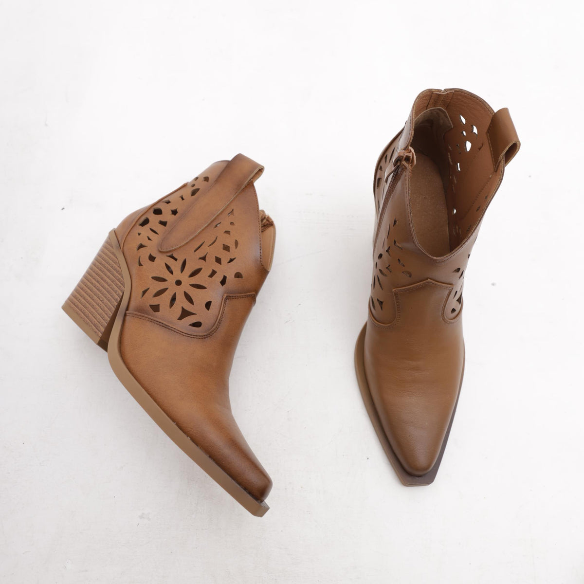 TEXANO BASSO TRAFORATO CUOIO<BR/> 