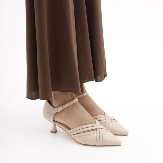 DECOLLETE' D'ORSAY CROSS NUDE 