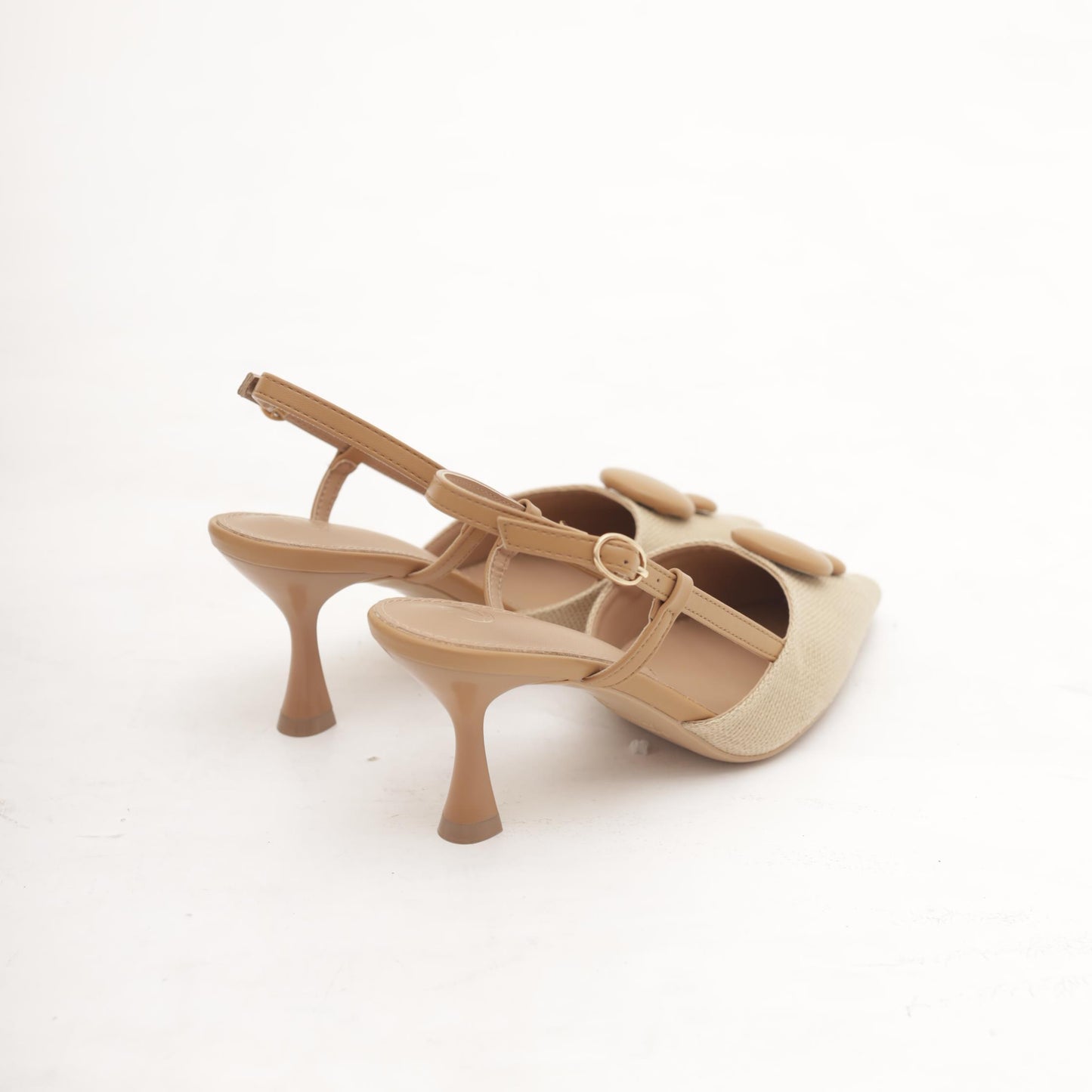 SLINGBACK RAFIA GOCCE NOCCIOLA 