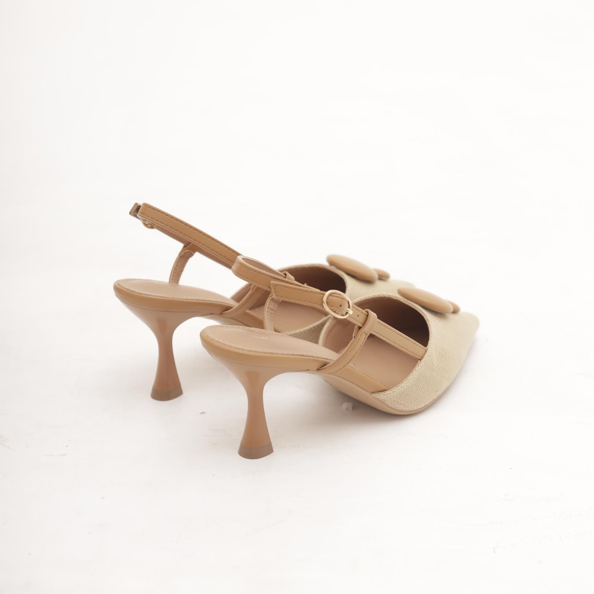 SLINGBACK RAFIA GOCCE NOCCIOLA 