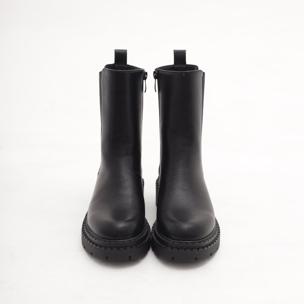 STIVALETTO ELASTICO E ZIP NERO 
