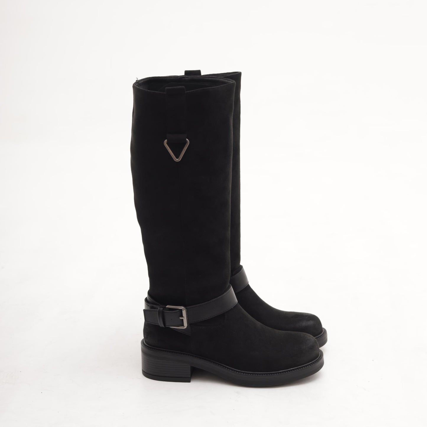 STIVALE BIKER CINTURINO NERO 