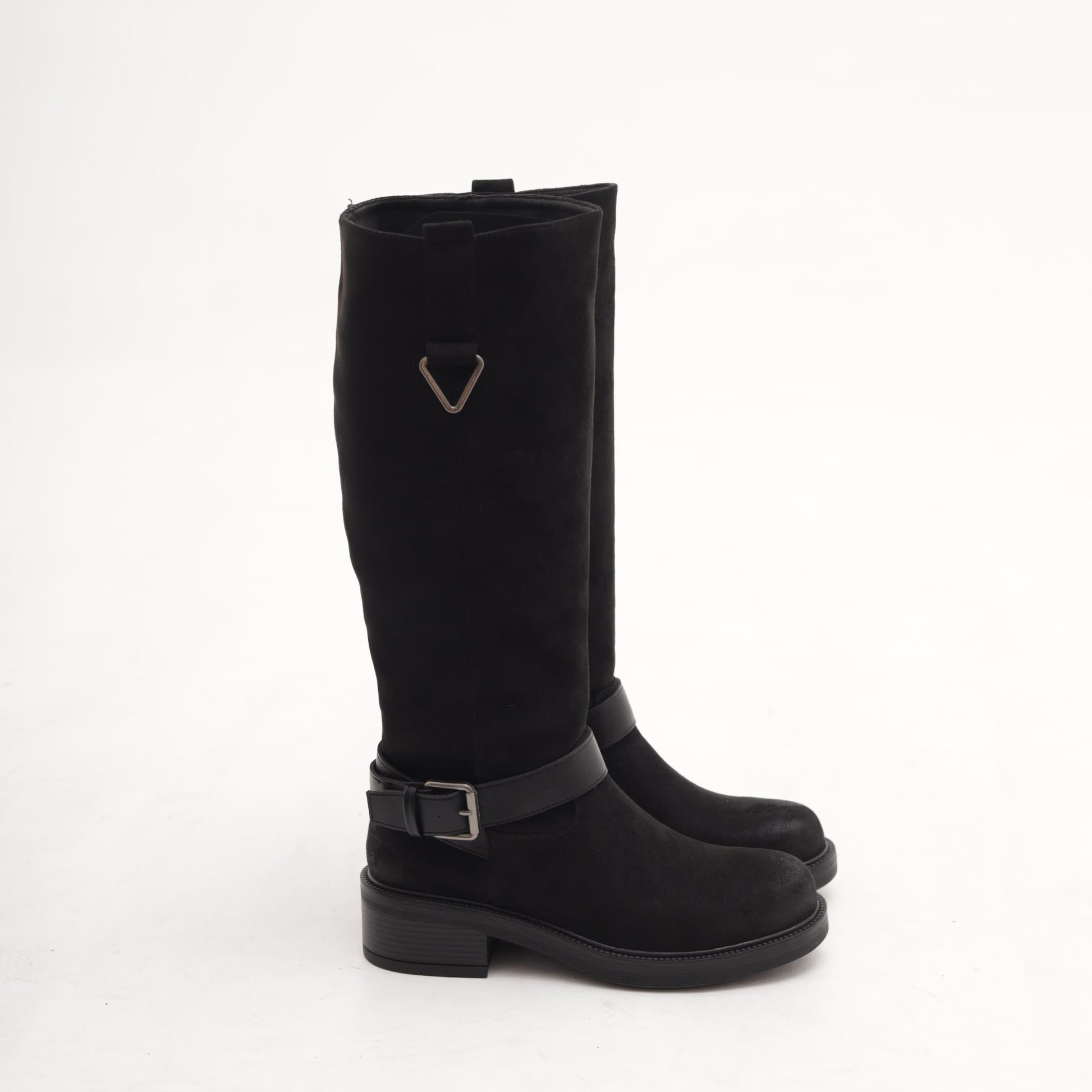 STIVALE BIKER CINTURINO NERO 