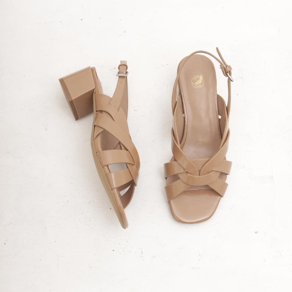 SANDALO FASCE INCROCIATE BASSO DARK NUDE 