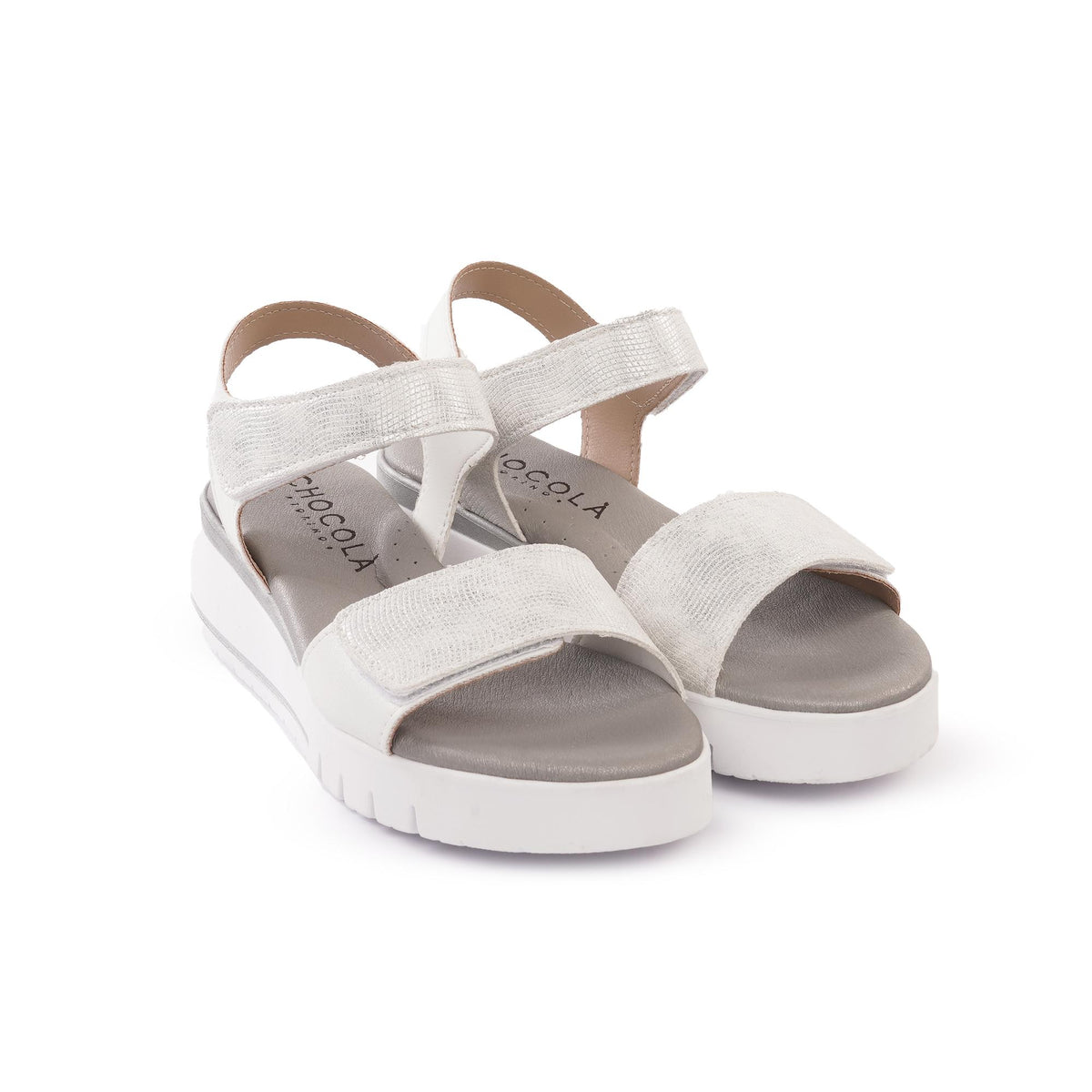 SANDALO  ZEPPA FASCIA SIRENA BIANCO<BR/> 