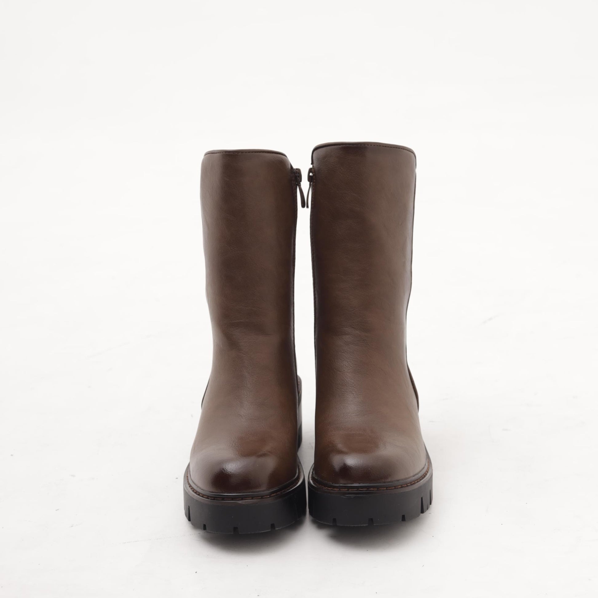 STIVALETTO LISCIO MARRONE 
