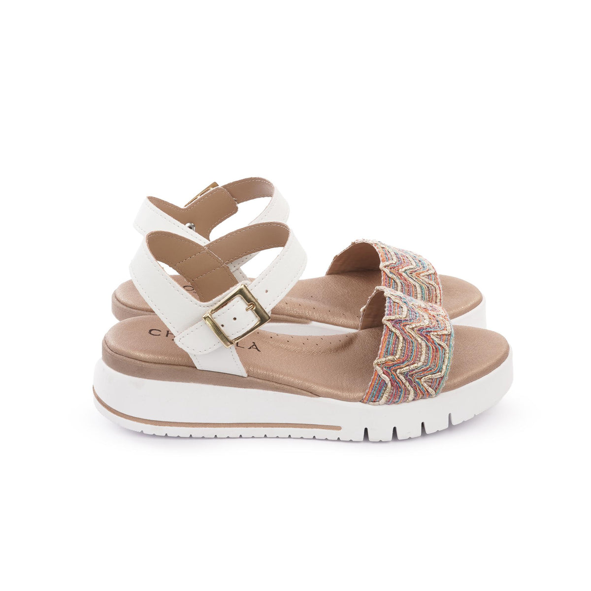 SANDALO  ZEPPA FASCIA MOREIRA BIANCO<BR/><BR/><BR/> 