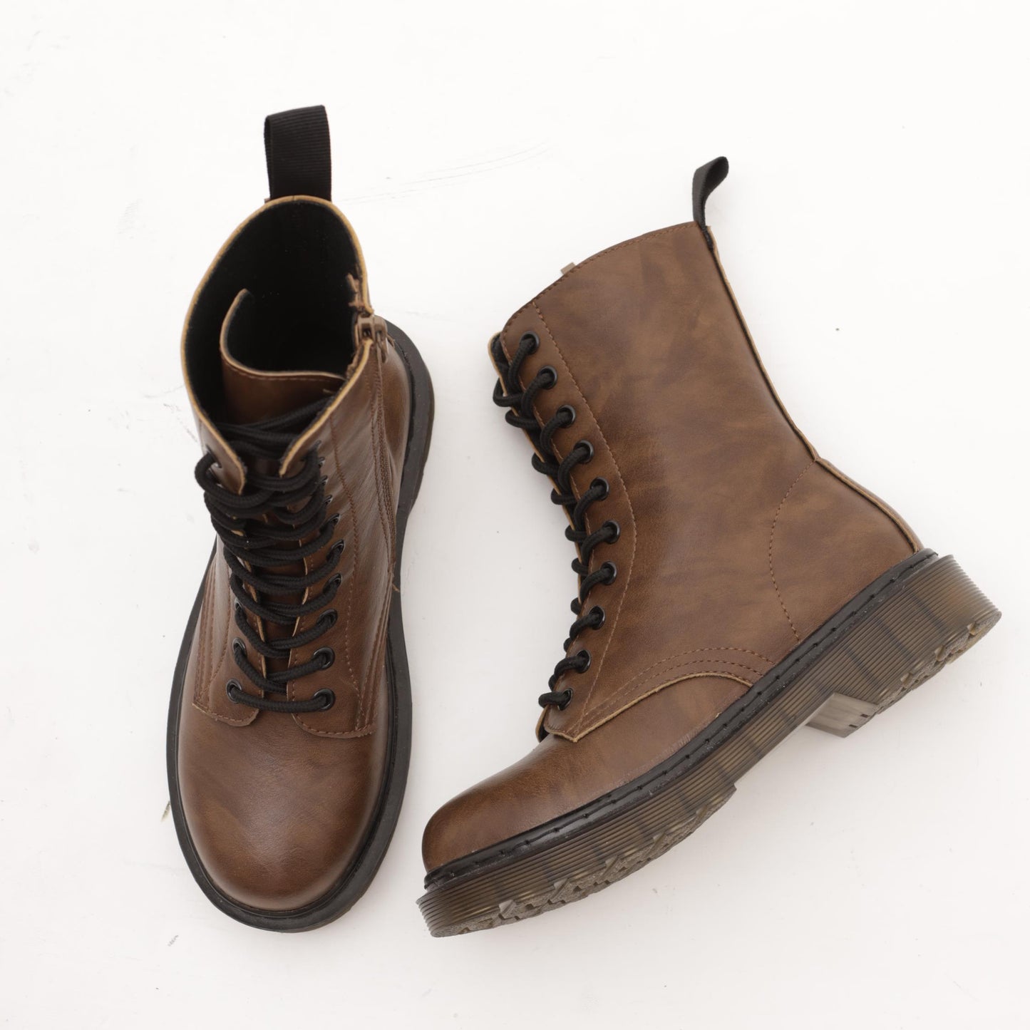 ANFIBIO ALTO CON ZIP MARRONE 