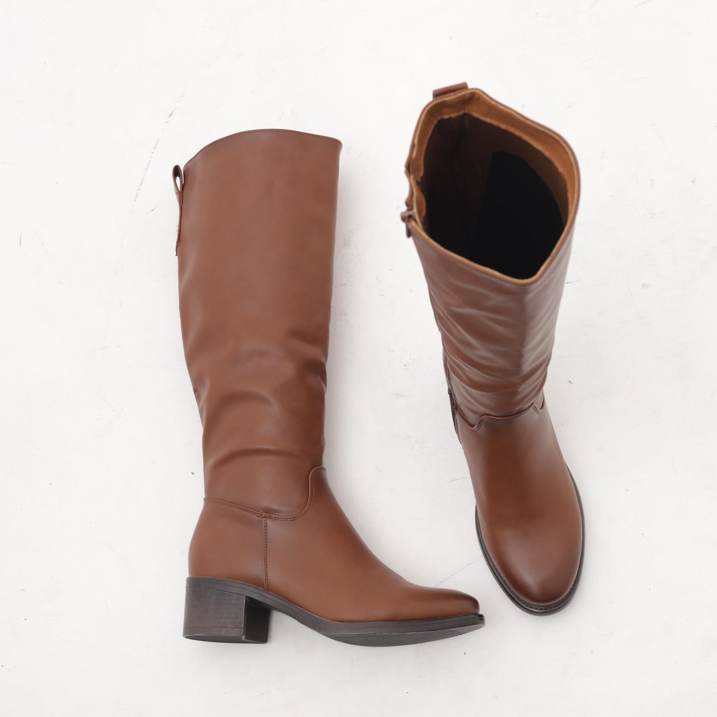 STIVALE ALTO LISCIO CUOIO MP356-2PUCU CHOCOLA